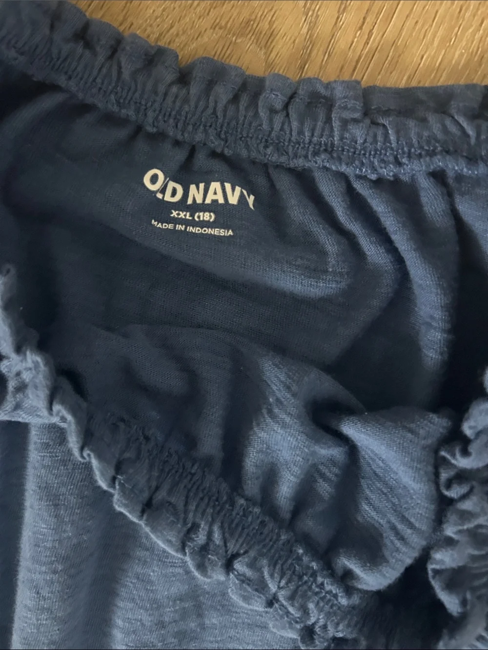 Old Navy Navy Blue Short Sleeve Romper, Sz. XXL (18) for Girls.